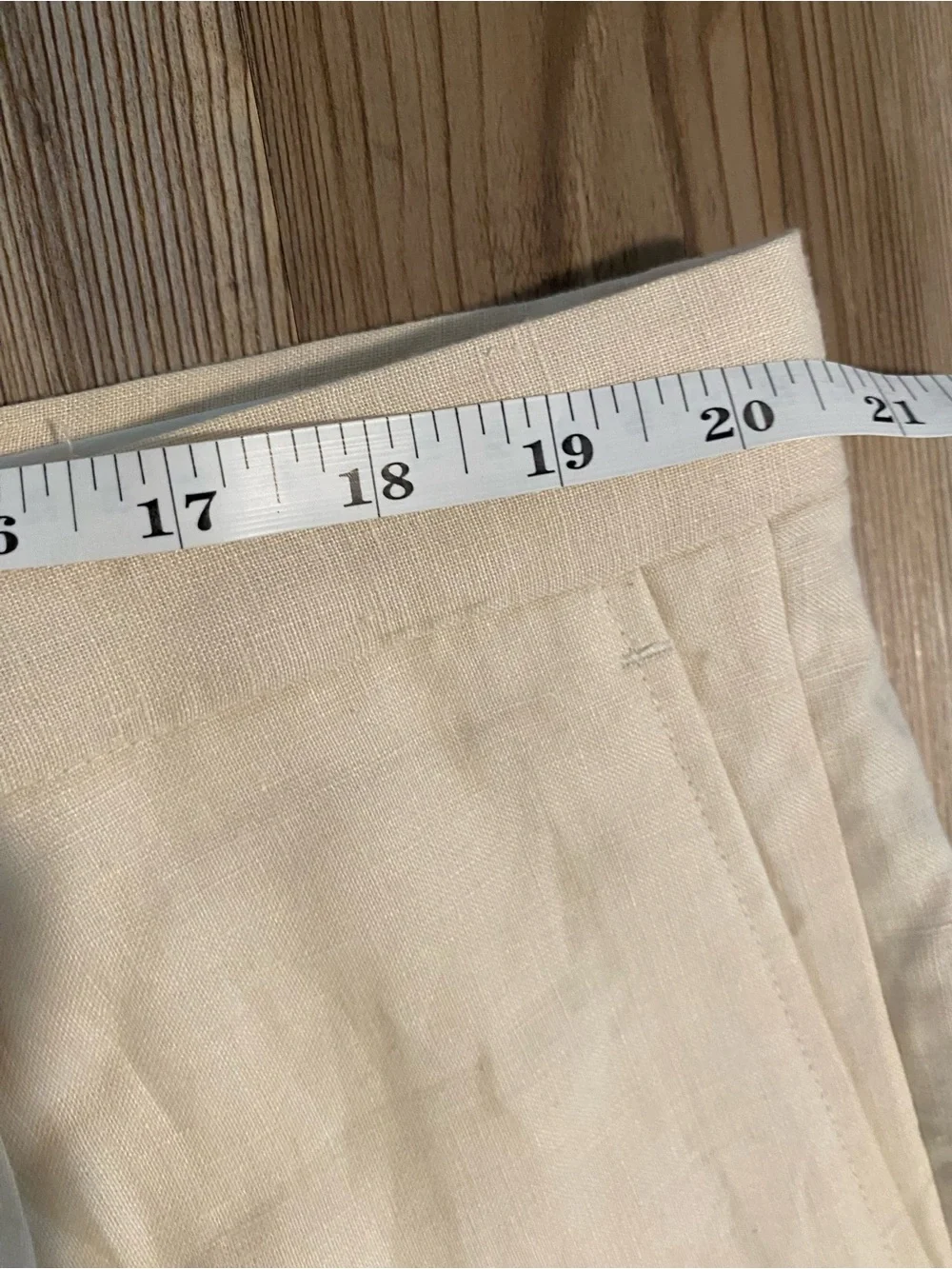 Vintage Inserch Men’s Beige Dress Pants 100% linen